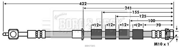 BORG & BECK Pidurivoolik BBH7585